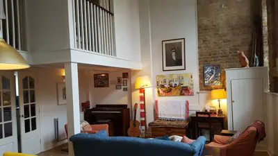 Living room in Iconic school conversion  - 1