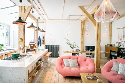 Salon dans Superbe loft design à l'atmosphère cocooning  - 1