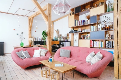 Living room in Superbe loft design à l'atmosphère cocooning  - 1
