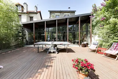 Comedor dentro Loft d'architecte sur terrasse & jardin écologique - 3