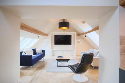 Living room in Magnifique bergerie proche de Paris - 2