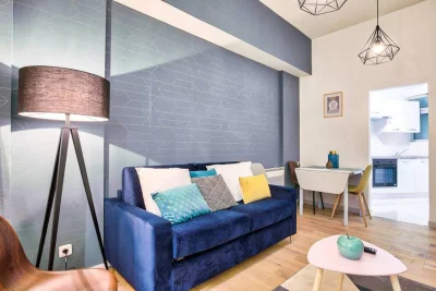 Living room in Appartement design au pied de Montmartre - 3