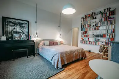 Bedroom in Appartement Haussmannien avec vue Tour Eiffel - 4