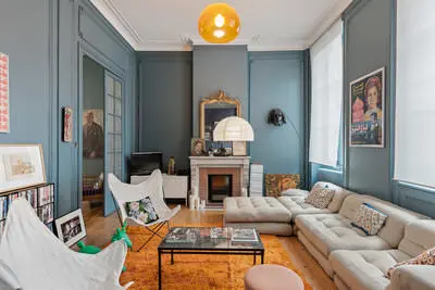 Living room in Maison vintage de voyageurs - 0
