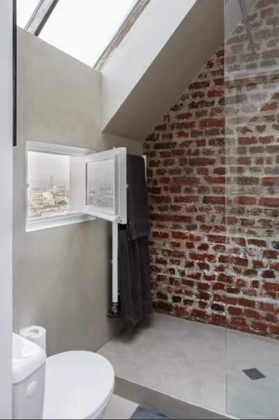 Salle de bain dans Montmartre Parisian Loft - 11