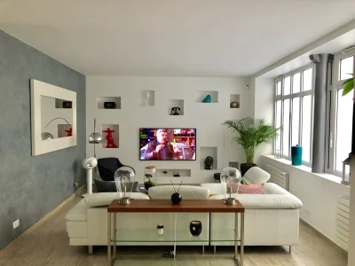 Living room in Magnifique loft parisien de 148m² - 4