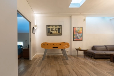 Living room in Loft design proche Panthéon - 1