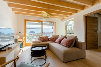Living room in  Duplex vue lac et montagne à Talloires  - 0
