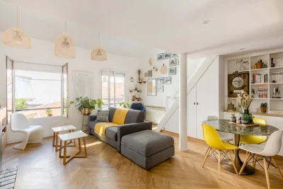 Living room in Duplex de charme Parisien 60m² - 2