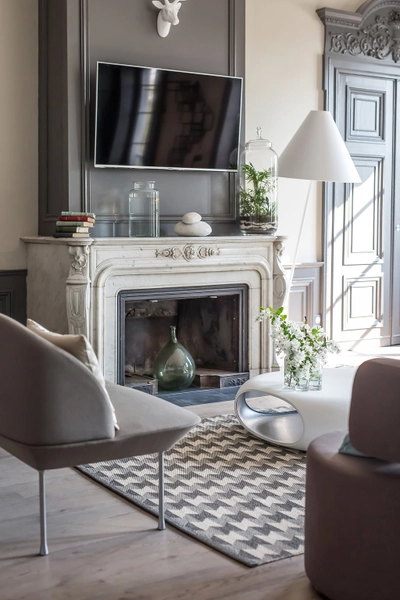 Living room in Maison design au coeur de Lyon - 5