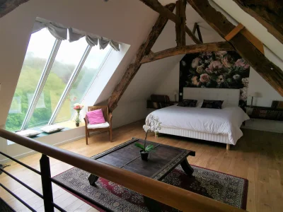 Bedroom in Domaine avec parc naturel et Spa Jacuzzi - 3