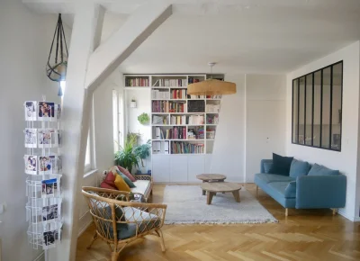 Living room in Mix & match entre ancien et contemporain - 0