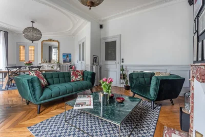 Living room in Magnifique appartement haussmannien de designer - 0