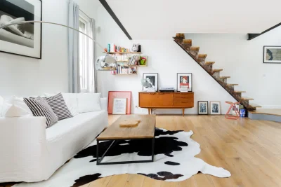 Living room in Triplex comme un loft aux portes de Roland-Garros - 1