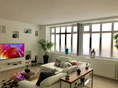 Living room in Magnifique loft parisien de 148m² - 3