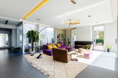 Living room in Maison contemporaine vue unique sur Lyon  - 0
