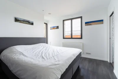 Dormitorio dentro Appartement atypique et lumineux avec rooftop - 4