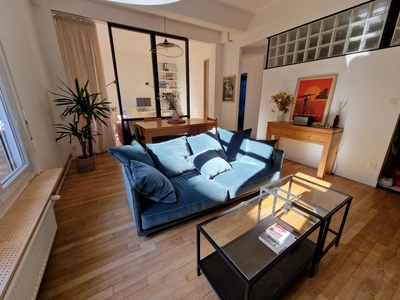 Dormitorio dentro Appartement d'architecte à Lille - 4