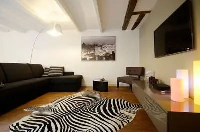 Living room in Espace design chaleureux au coeur de Paris - 0