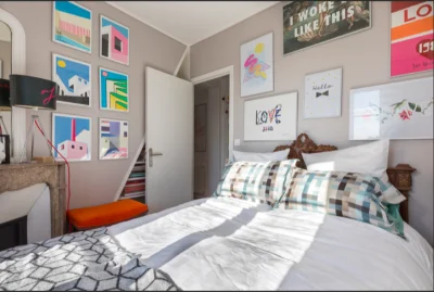 Bedroom in Charmant, design et contemporain à Belleville - 9