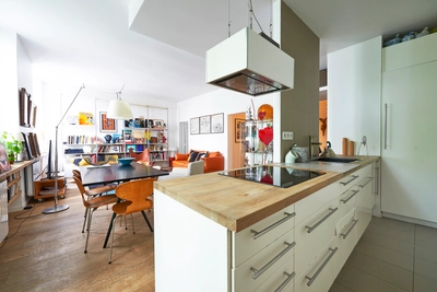 Kitchen in Loft avec terrasse - 3