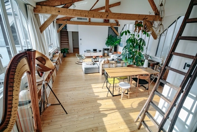 Meeting room in Loft atelier ébéniste - ciel de Paris - 2