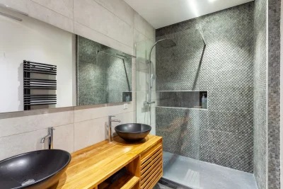 Salle de bain dans Appartement design et contemporain - 5