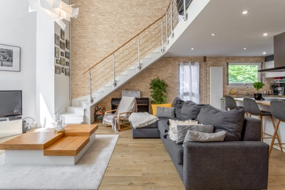 Living room in Loft luxueux avec jardin tropical - 0