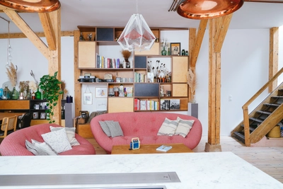 Living room in Superbe loft design à l'atmosphère cocooning  - 1