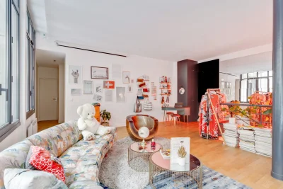 Living room in Loft atypique en plein coeur de Paris - 3