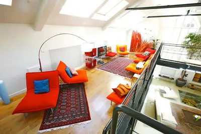 Living room in Loft moderne et lumineux  - 2