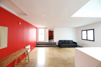 Living room in Duplex lumineux avec terrasse de toit - 6