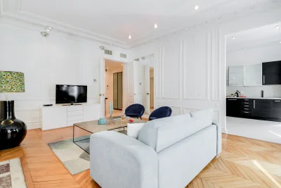 Living room in Appartement Haussmannien Chic & Moderne - 3