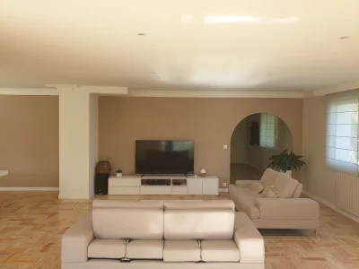 Living room in Magnifique Villa au cœur des palmiers  - 10