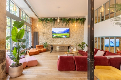 Living room in Loft d'artiste avec terrasse au coeur de Paris - 1