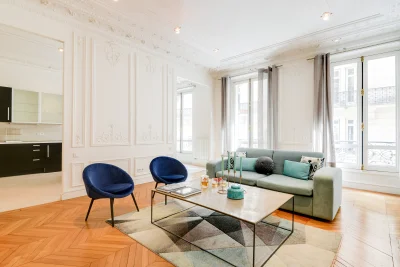 Living room in Appartement Haussmannien Chic & Moderne - 2
