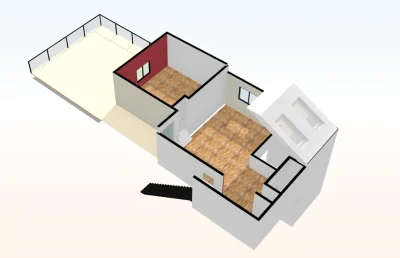 Living room in Duplex lumineux avec terrasse de toit - 19