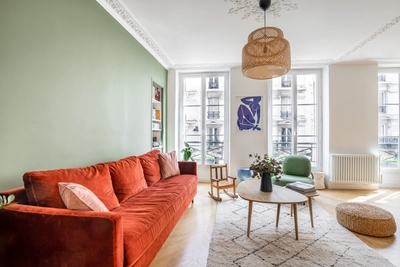 Living room in Appartement parisien lumineux et cosy - 1