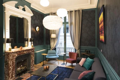 Living room in Paris Opéra - Salon Haussmannien Théophile - 0