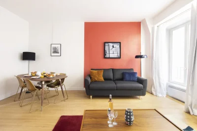 Living room in Appartement épuré et design PORTEFOIN 4 - 1