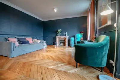 Bedroom in Appartement Haussmannien avec vue Tour Eiffel - 1