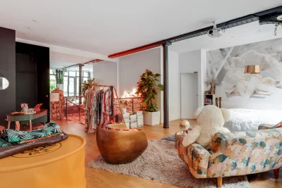 Living room in Loft atypique en plein coeur de Paris - 2