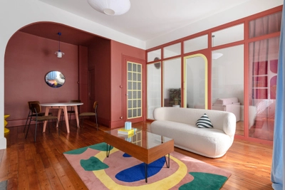 Living room in Appartement d'architecte coloré - 5