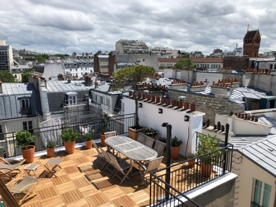 Meeting room in Appartement terrasse avec vue sur les toits de Paris - 4