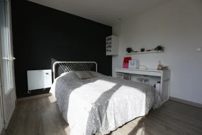 Bedroom in Appartement Roof Top avec Terrasse/Spa - 4