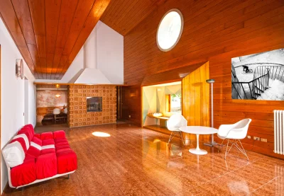 Living room in Maison d'architecte, moderne et organique - 0