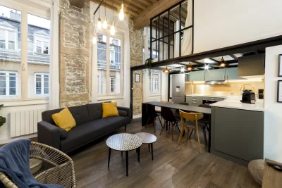 Comedor dentro Appartement design et moderne avec mezzanine  - 1