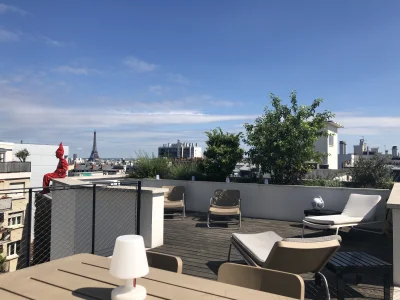 Salle de réunion dans Maison d'architecte Rooftop vue Tour Eiffel - 1