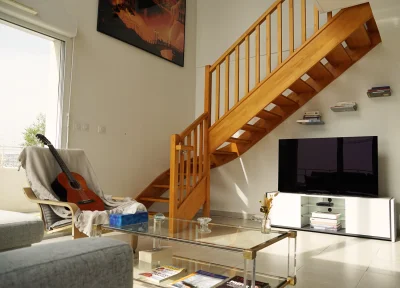 Living room in Dupleix chaleureux vue mer avec terrasses - 1