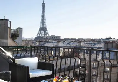 Espace Appartement cosy avec terrasse vue sur Tour Eiffel - 1